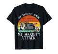 Opossum My Neck Back Anxiety Attack T-Shirt - Custom Art Print for Adults - T-Shirt, Sweatshirt, Hoodie