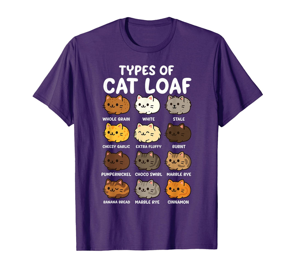 Types Cat Loaf Kitten And Funny Kawaii T-Shirt - Custom Art Print Unisex - T-Shirt, Sweatshirt, Hoodie