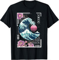 Vaporwave Synthwave 80's Japan Japanese Great Wave - Adult & Kids T-Shirts, Sweatshirts & Hoodies apparel design preview 1