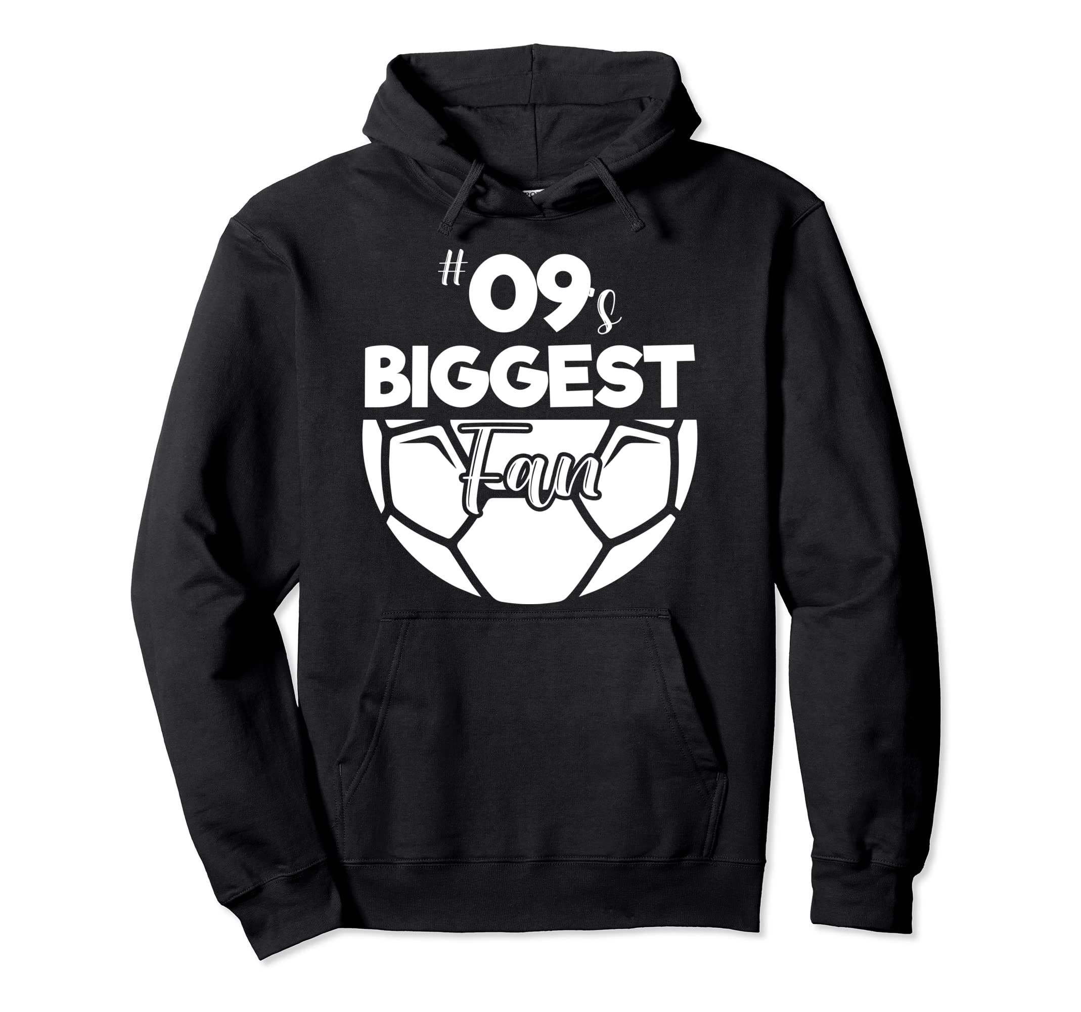 Number 09S Biggest Fan Player Soccer Hoodie - Minimalist Print Men Women - T-Shirt, Sweatshirt, Hoodie