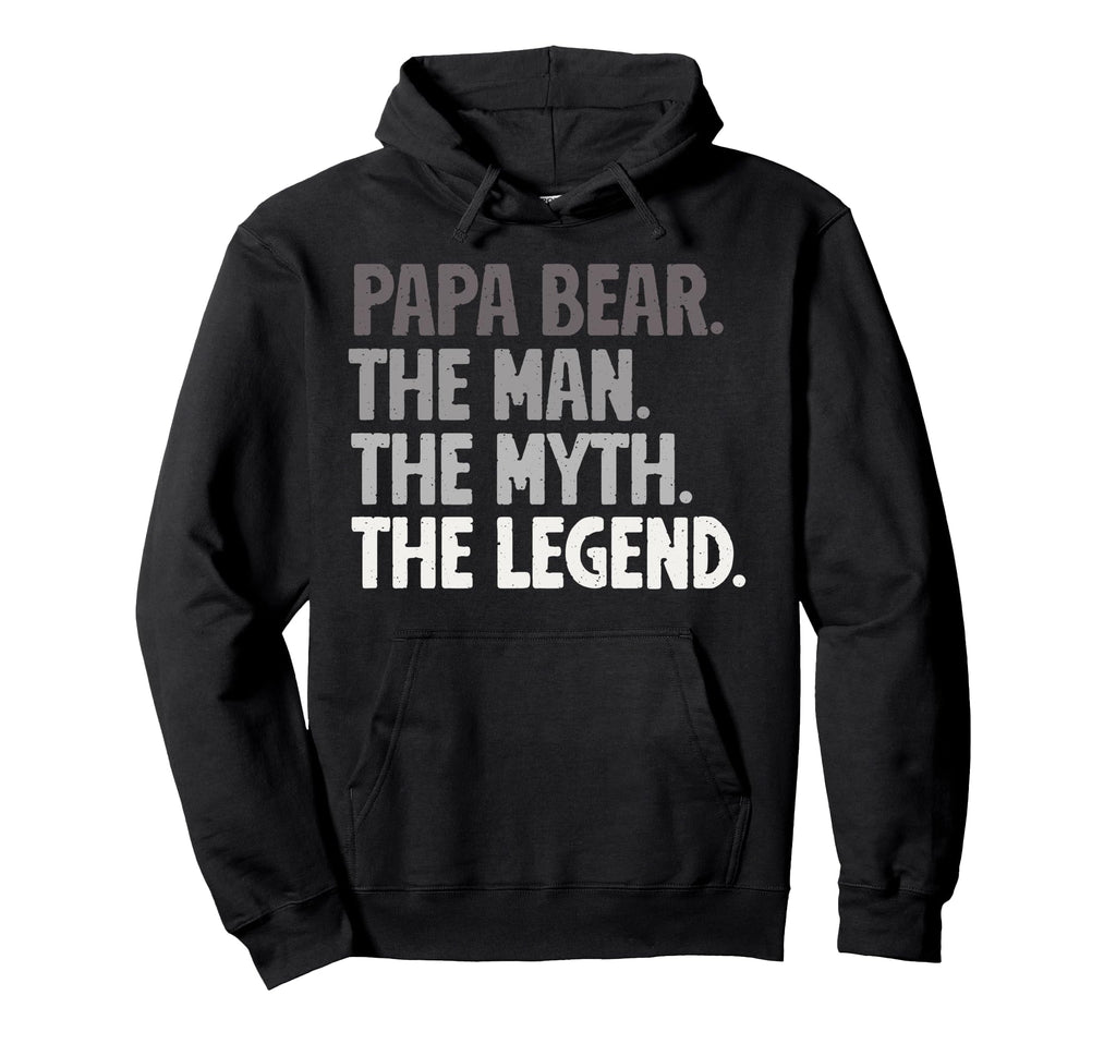Papa Bear Lover Father Dad Parent Hoodie - Streetwear Style Men Women - T-Shirt, Sweatshirt, Hoodie