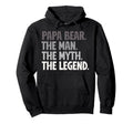 Papa Bear Lover Father Dad Parent Hoodie - Streetwear Style Men Women - T-Shirt, Sweatshirt, Hoodie