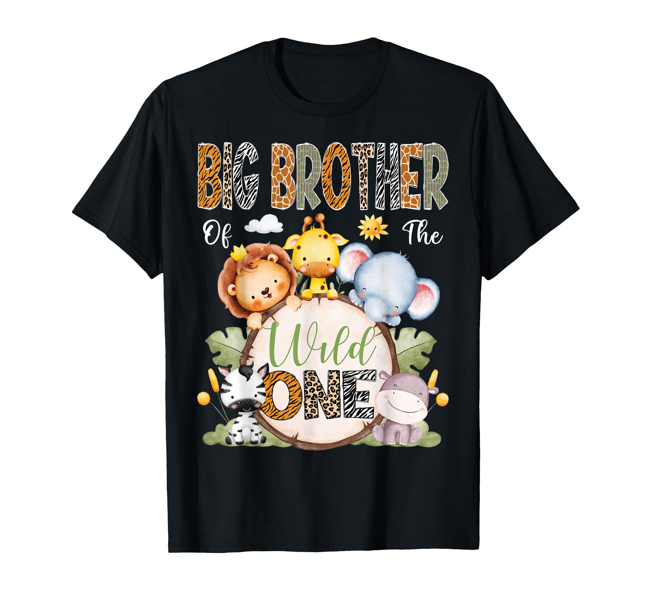 Big Brother Wild One 1St Birthday T-Shirt - Novelty Apparel for Adults - T-Shirt, Sweatshirt, Hoodie