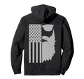 Patriotic Bearded Sunglasses Us Flag Hoodie - Unique Graphic for Adults - T-Shirt, Sweatshirt, Hoodie
