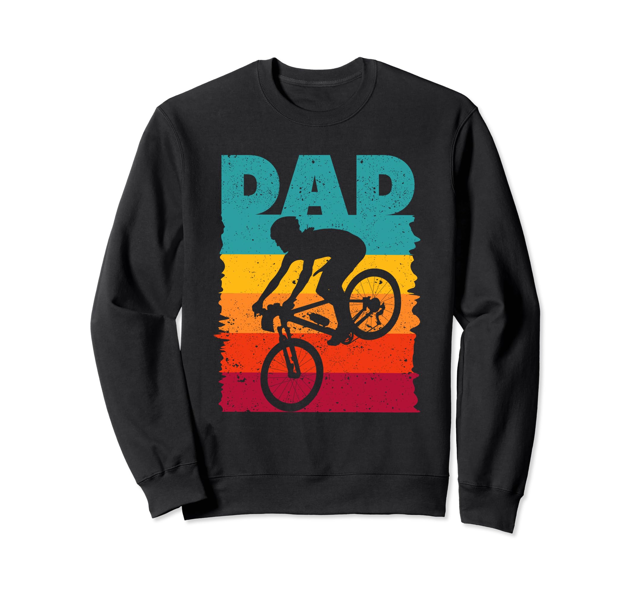 Dad Bicycle Cycling Cyclist Daddy Sweatshirt - Minimalist Print Men Women - T-Shirt, Sweatshirt, Hoodie