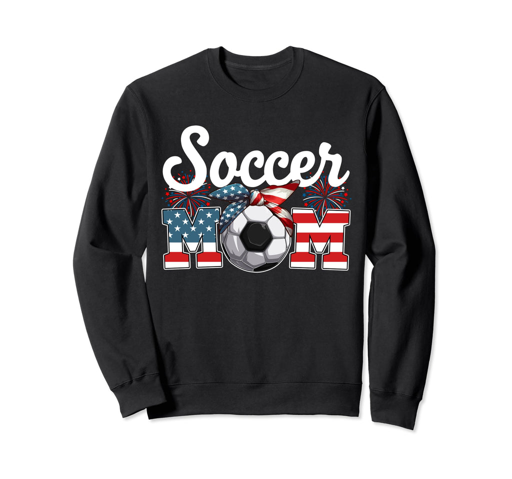 Soccer Mom 4Th July Costume Player Sweatshirt - Novelty Apparel for Adults - T-Shirt, Sweatshirt, Hoodie