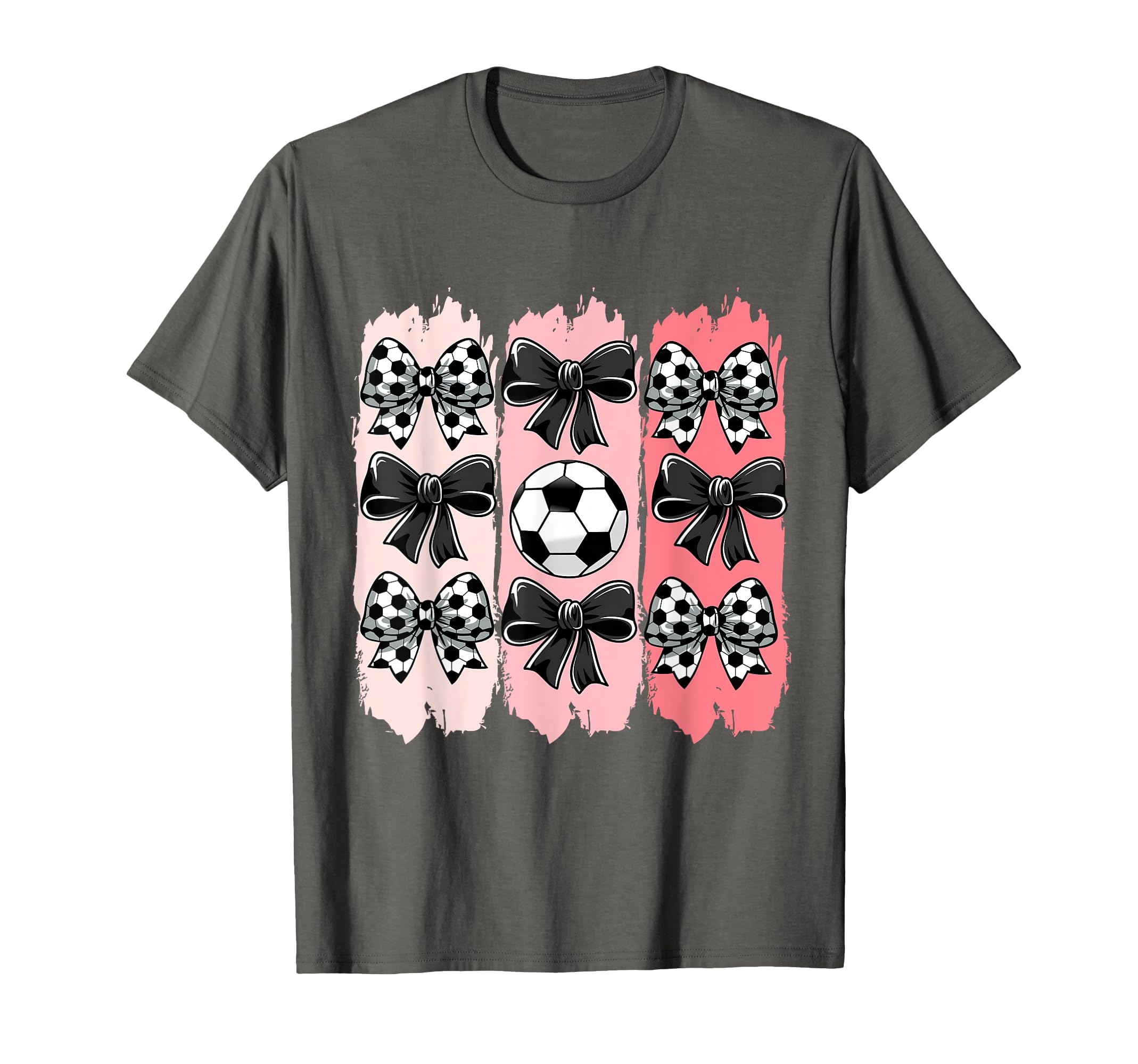 Soccer Coquette Bow Soccer Ball T-Shirt - Aesthetic Graphic for Adults - T-Shirt, Sweatshirt, Hoodie