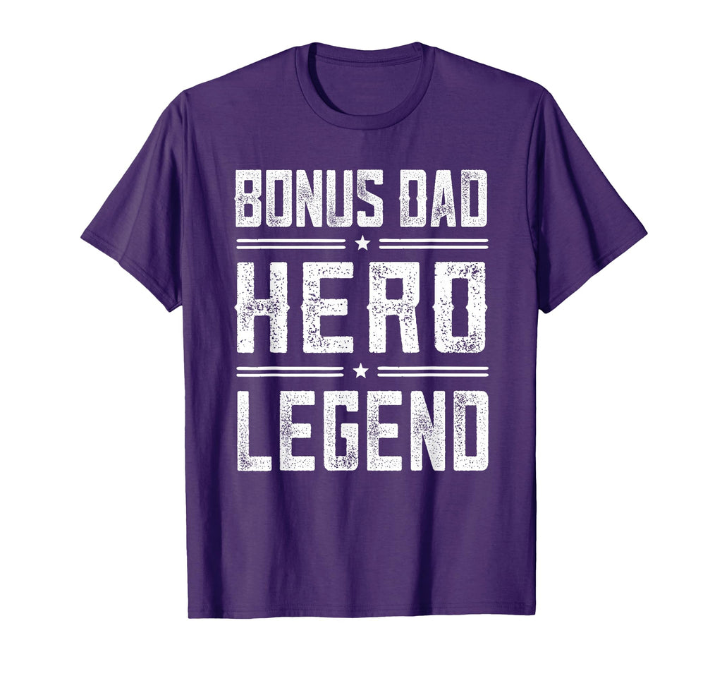 Bonus Dad Hero Legend Distressed Bonus T-Shirt - Minimalist Print Unisex - T-Shirt, Sweatshirt, Hoodie