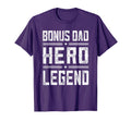 Bonus Dad Hero Legend Distressed Bonus T-Shirt - Minimalist Print Unisex - T-Shirt, Sweatshirt, Hoodie