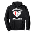 Busy Raising Ballers Baseball Hoodie - Aesthetic Graphic for Adults - T-Shirt, Sweatshirt, Hoodie