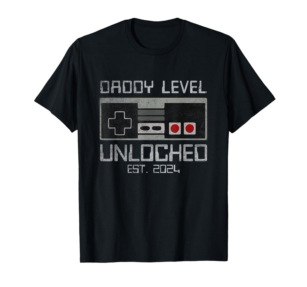 Daddy Level Unlocked 2024 Leveled Up T-Shirt - Novelty Apparel Men Women - T-Shirt, Sweatshirt, Hoodie
