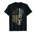 Autism Dad Awareness American T-Shirt - Casual Everyday Wear Men Women - T-Shirt, Sweatshirt, Hoodie