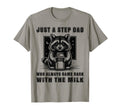 Just Step Dad Who Always Came Back T-Shirt - Minimalist Print for Adults - T-Shirt, Sweatshirt, Hoodie