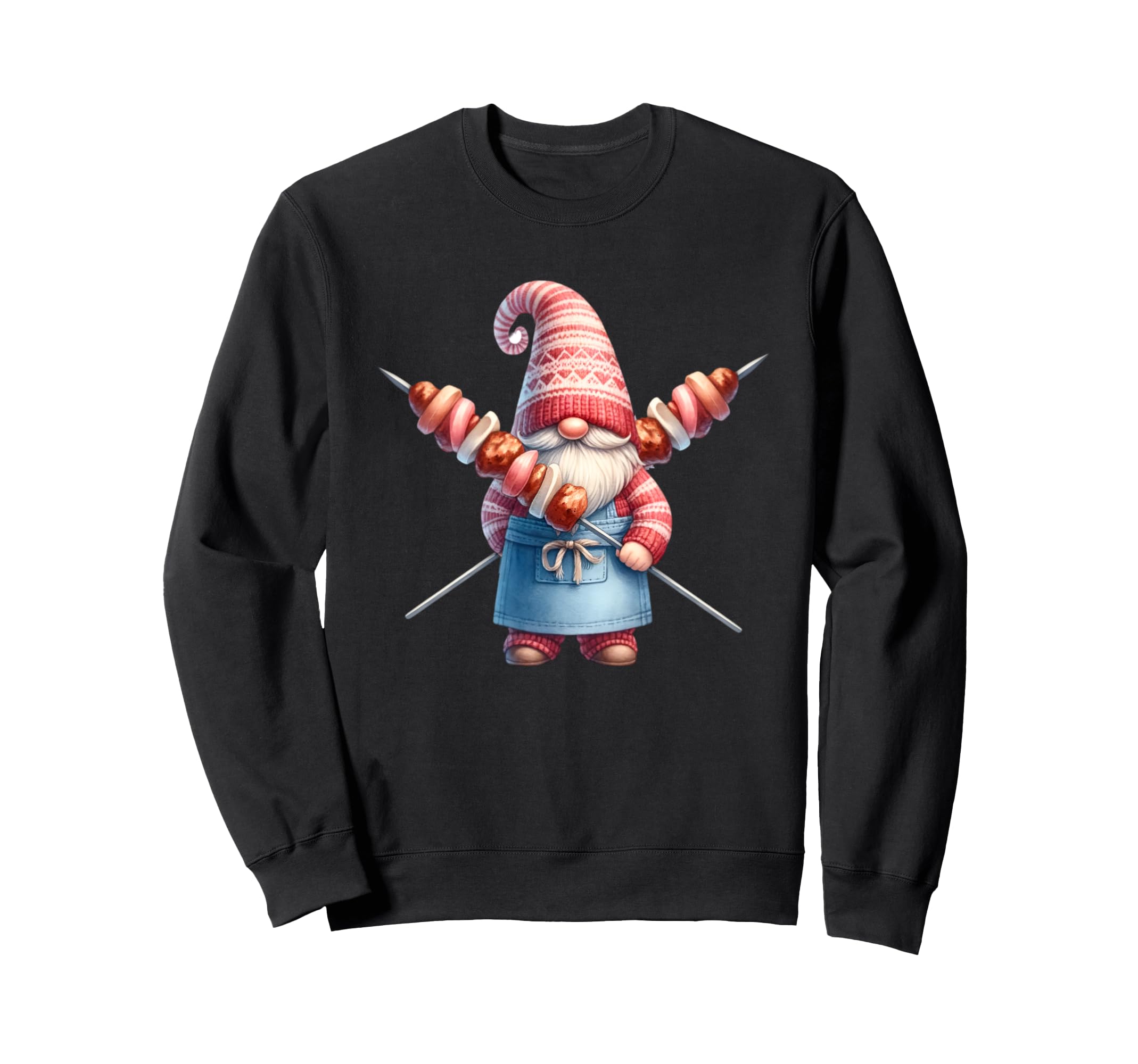 Funny Grill Gnome Bbq Apron Who Sweatshirt - Streetwear Style Men Women - T-Shirt, Sweatshirt, Hoodie