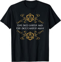 D20 Dice Giveth and Taketh Away Funny Nerdy - Adult & Kids T-Shirts, Sweatshirts & Hoodies apparel design preview 1