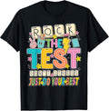 Rock The Test Dont Stress Motivation Testing Day - Adult & Kids T-Shirts, Sweatshirts & Hoodies apparel design preview 1