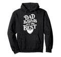 Bearded Dad Novelty Funny Best Beard Hoodie - Minimalist Print Men Women - T-Shirt, Sweatshirt, Hoodie