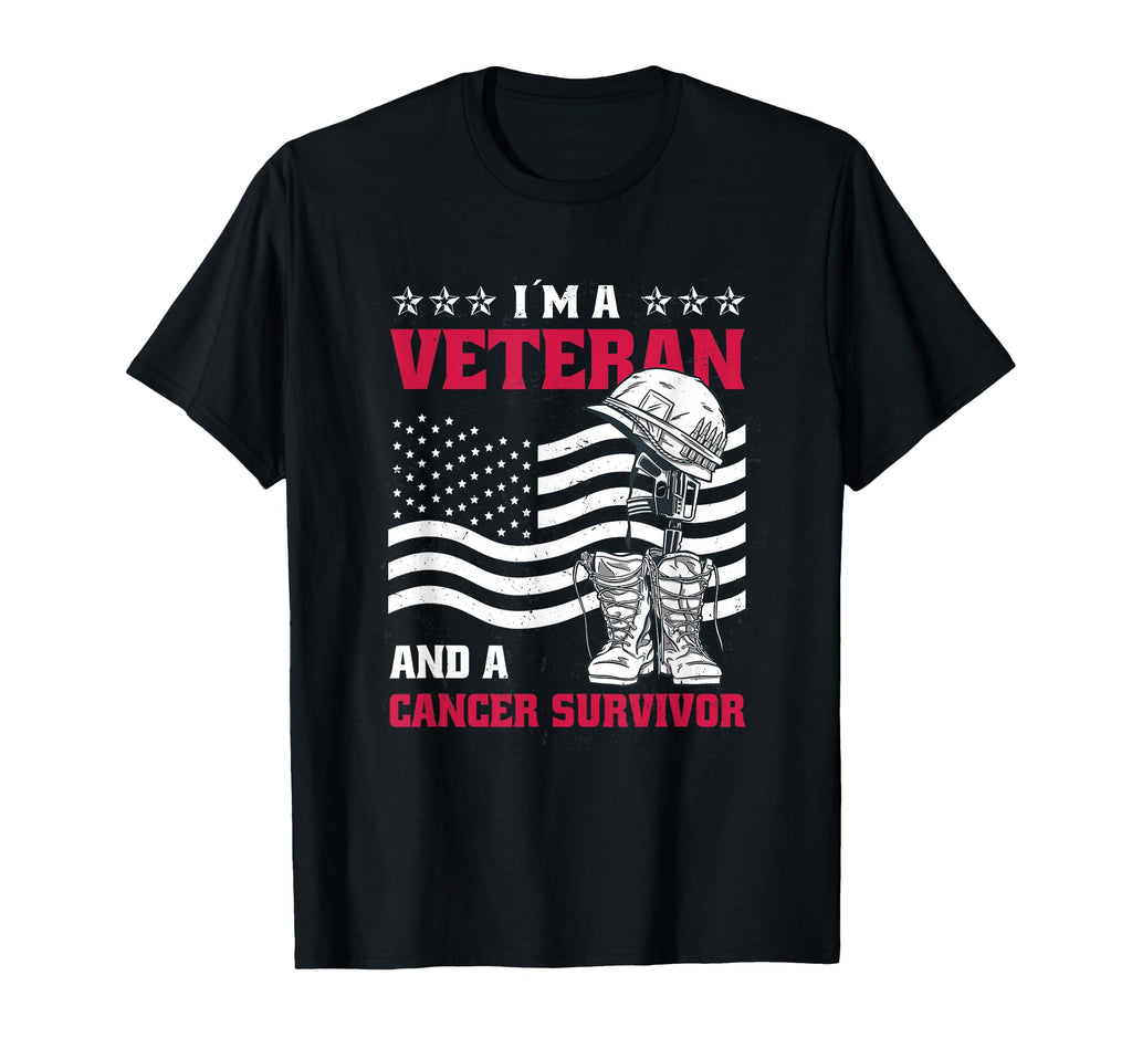Veteran And Cancer Survivor Veteran T-Shirt - Aesthetic Graphic for Adults - T-Shirt, Sweatshirt, Hoodie