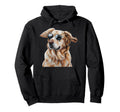 Golden Retriever Wearing Sunglasses Hoodie - Fun Novelty Design Men Women - T-Shirt, Sweatshirt, Hoodie