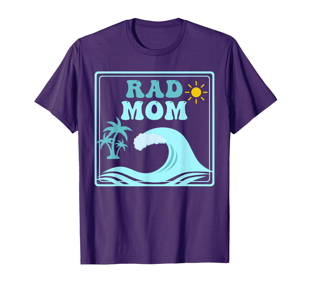 Rad Mom Big One 1St Birthday Surf T-Shirt - Minimalist Print Men Women - T-Shirt, Sweatshirt, Hoodie