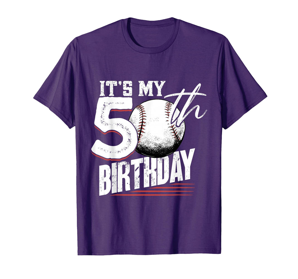 50 Years Old Baseball 50Th Birthday T-Shirt - Unique Graphic for Adults - T-Shirt, Sweatshirt, Hoodie