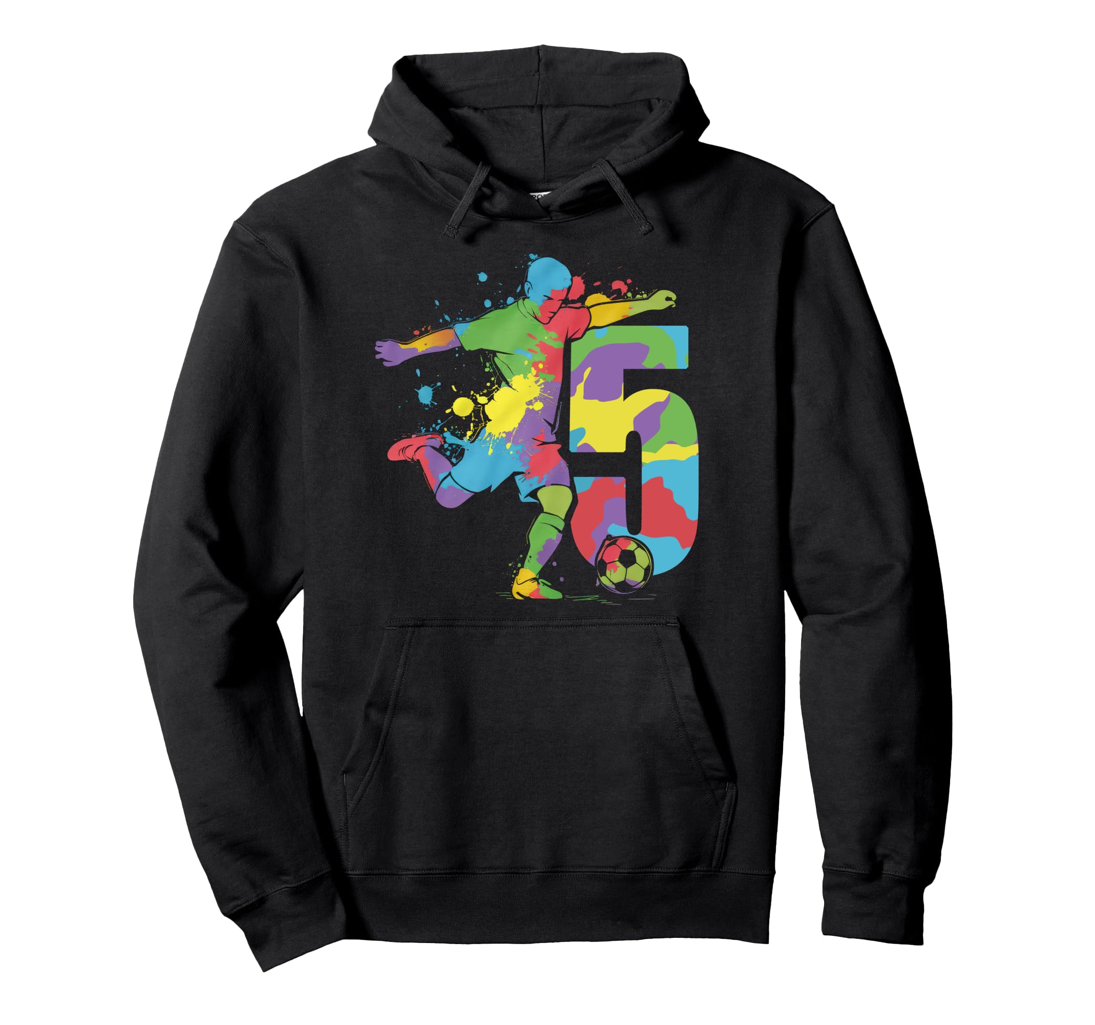 5 Soccer Birthday Gift Soccer Fan Sports Hoodie - Minimalist Print Unisex - T-Shirt, Sweatshirt, Hoodie