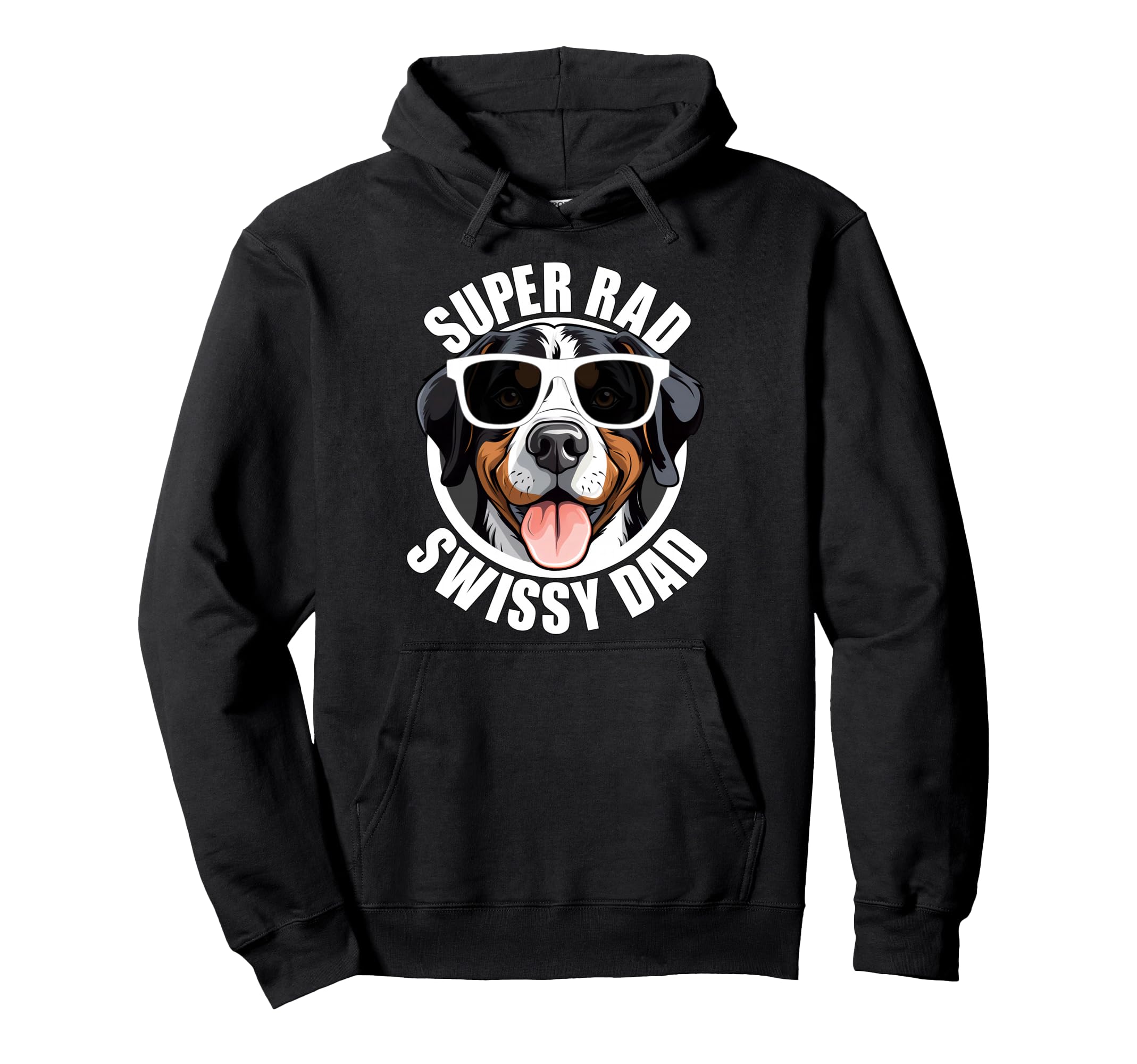 Greater Swiss Mountain Dog Dad Swissy Hoodie - Graphic Print Men Women - T-Shirt, Sweatshirt, Hoodie