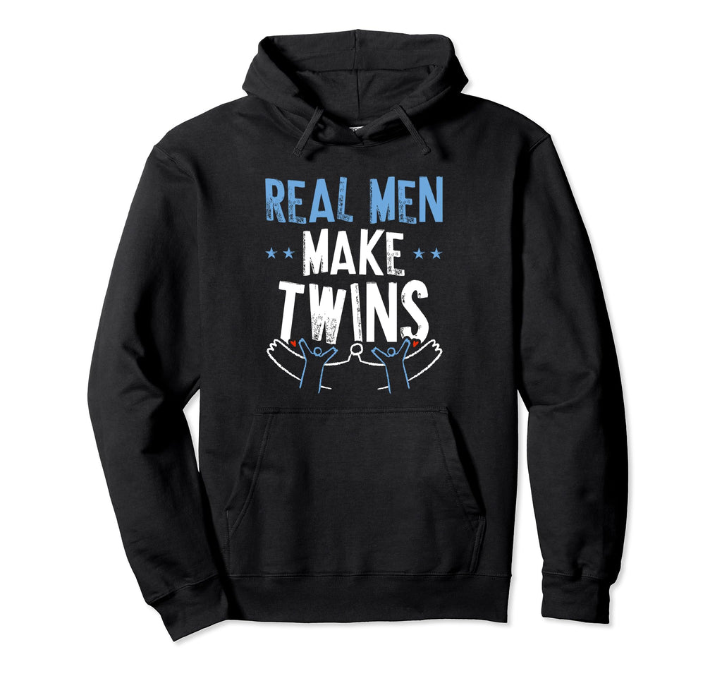 Twin Dad Real Make Twins Dad Twins Hoodie - Minimalist Print Unisex - T-Shirt, Sweatshirt, Hoodie