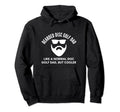 Disc Golf Dad Funny Bearded Hoodie - Minimalist Print for Adults - T-Shirt, Sweatshirt, Hoodie