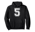 5 Number Five Team Sports Matching Hoodie - Minimalist Print Men Women - T-Shirt, Sweatshirt, Hoodie