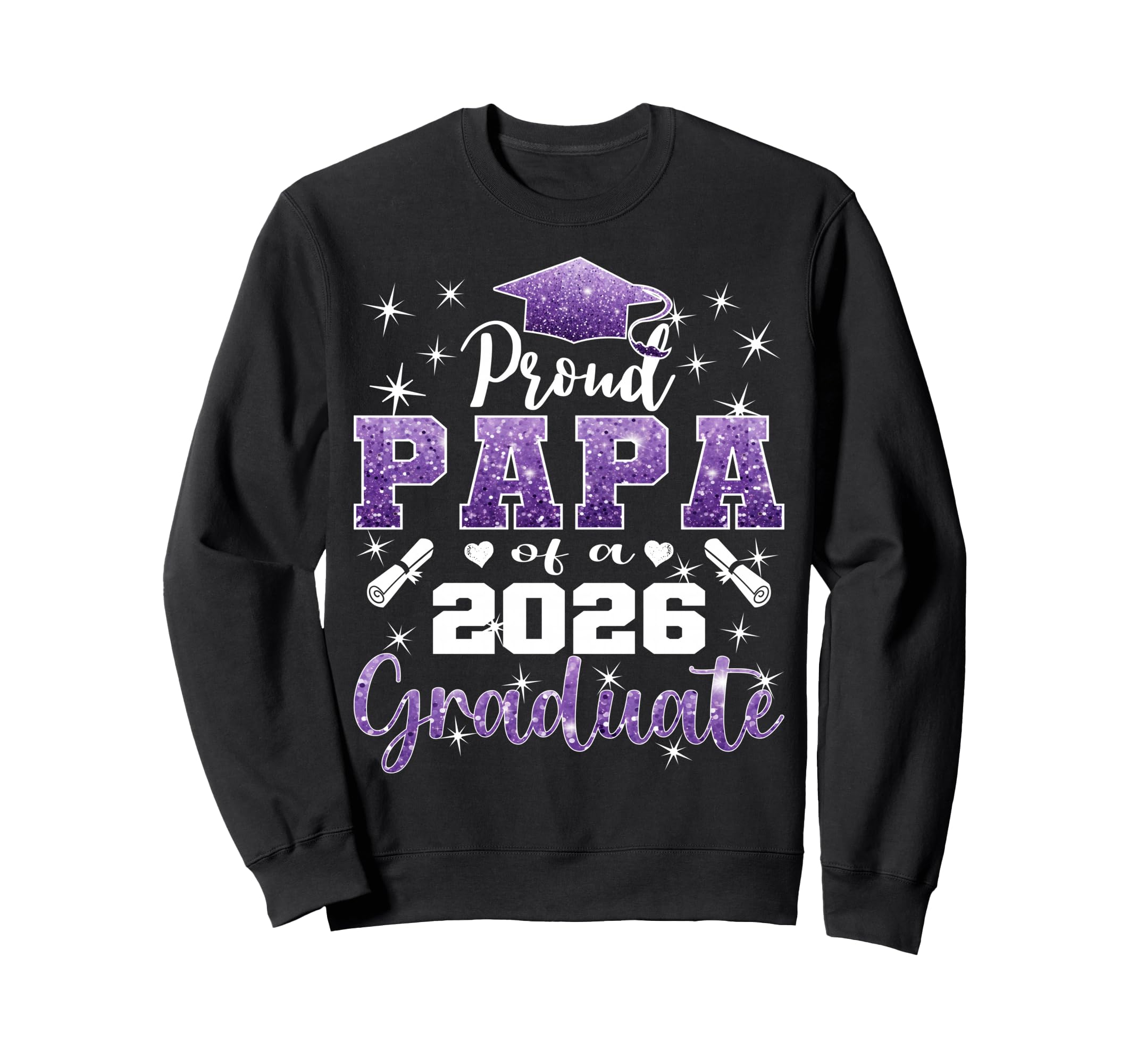 Super Proud Papa 2026 Graduate Senior Sweatshirt - Minimalist Print Unisex - T-Shirt, Sweatshirt, Hoodie