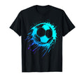 Blue Soccer Ball Soccer Player T-Shirt - Casual Everyday Wear for Adults - T-Shirt, Sweatshirt, Hoodie
