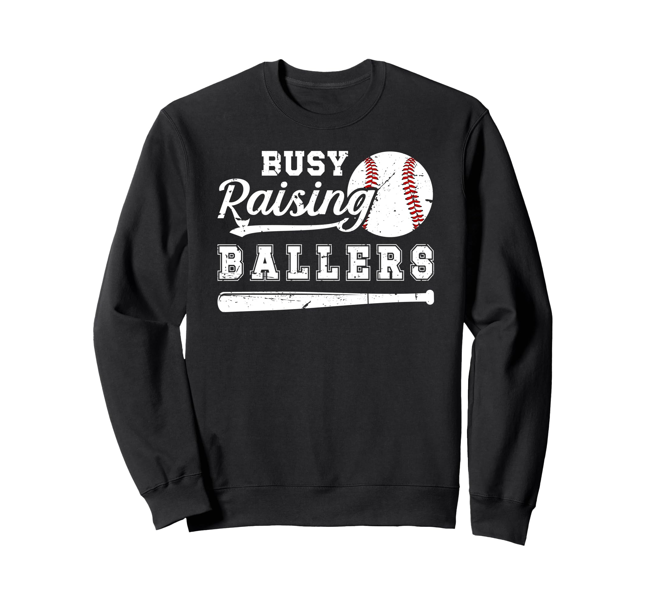 Busy Raising Ballers Baseball Dad Sweatshirt - Unique Graphic for Adults - T-Shirt, Sweatshirt, Hoodie