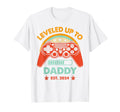 I Leveled Up To Dad First Time Dad Daddy T-Shirt - Unique Graphic Unisex - T-Shirt, Sweatshirt, Hoodie