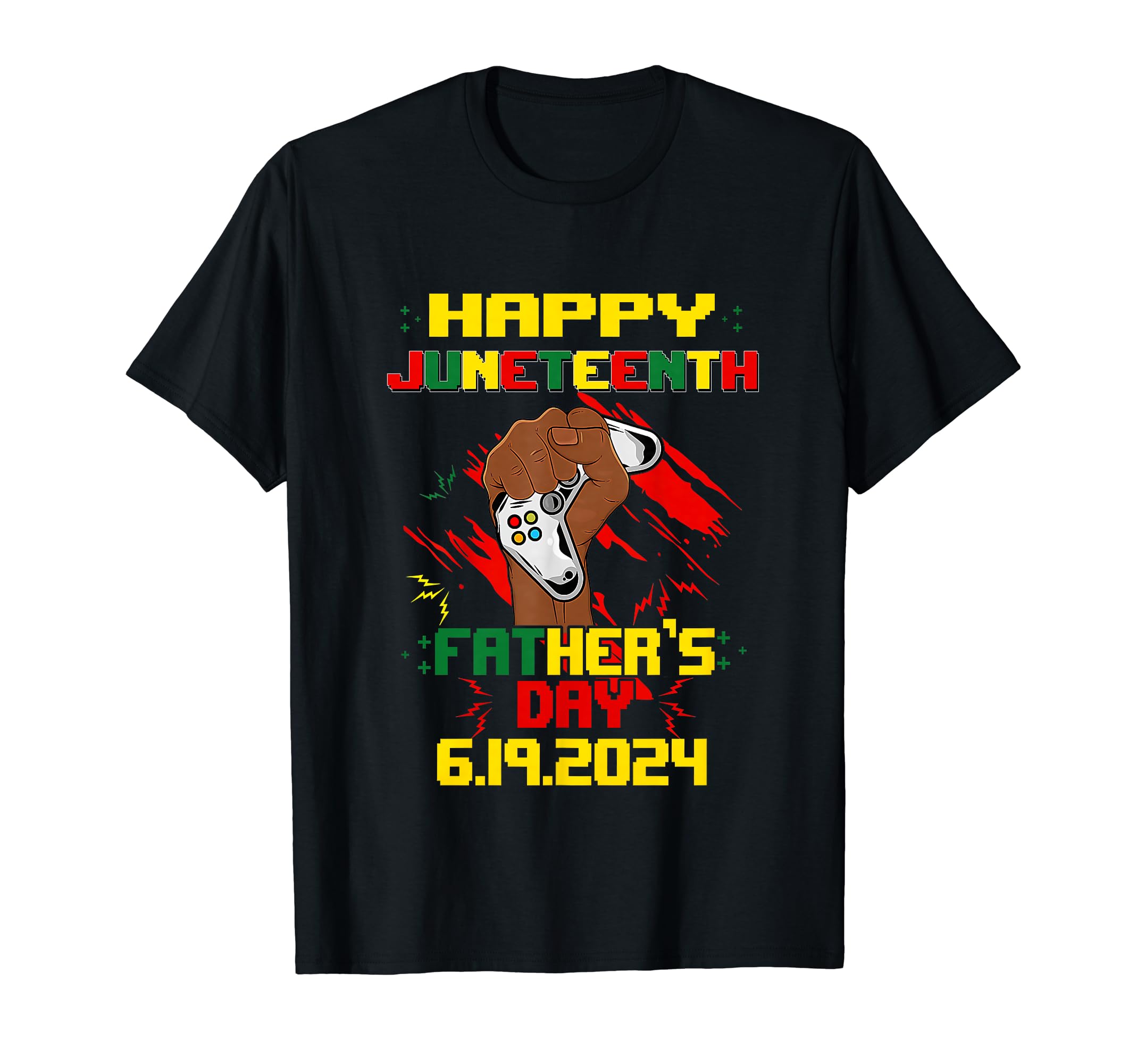 Juneteenth Fathers Day Black Dad T-Shirt - Custom Art Print for Adults - T-Shirt, Sweatshirt, Hoodie