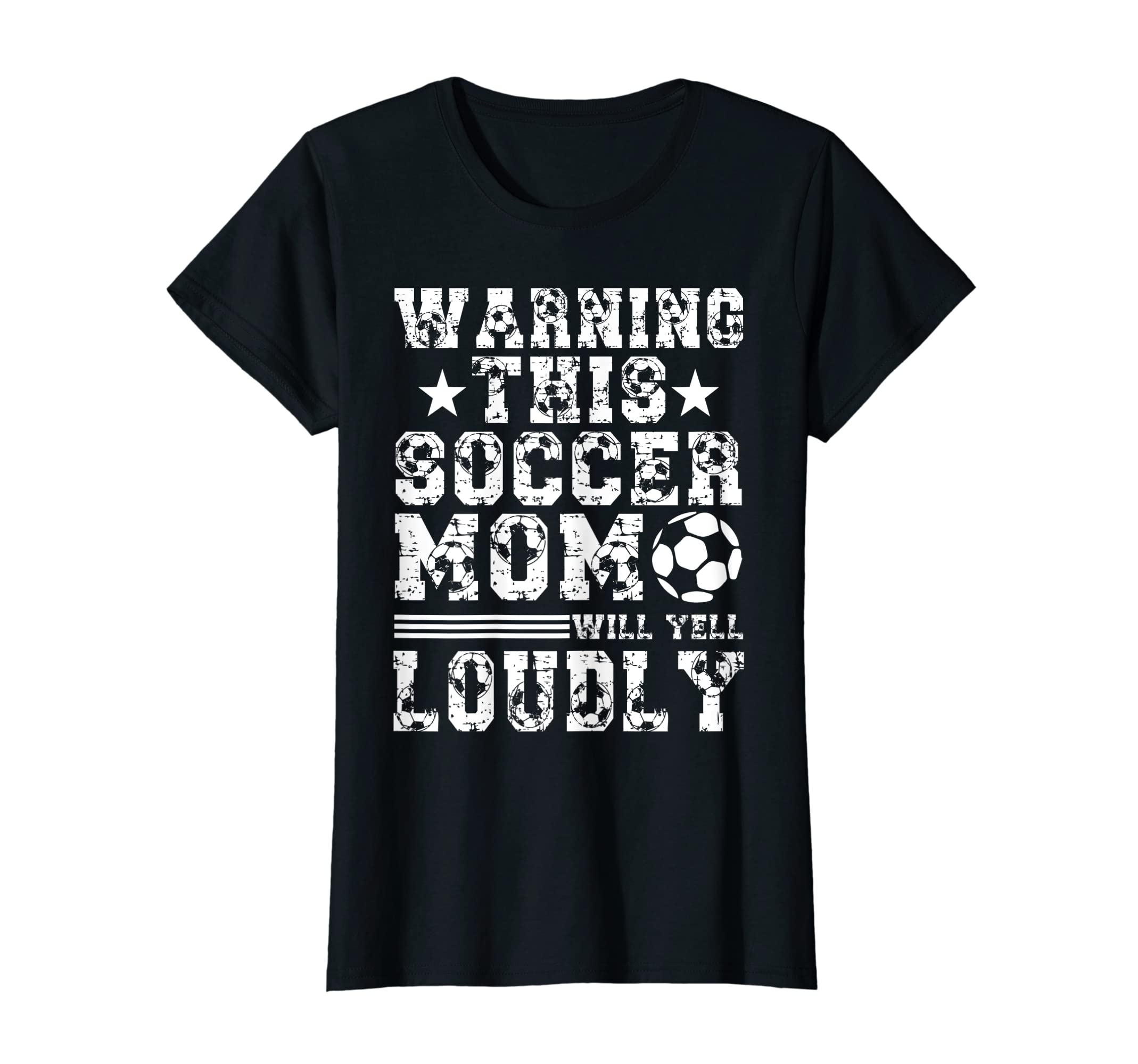 Womens Warning This Soccer Mom Will Yell T-Shirt - Custom Art Print Unisex - T-Shirt, Sweatshirt, Hoodie