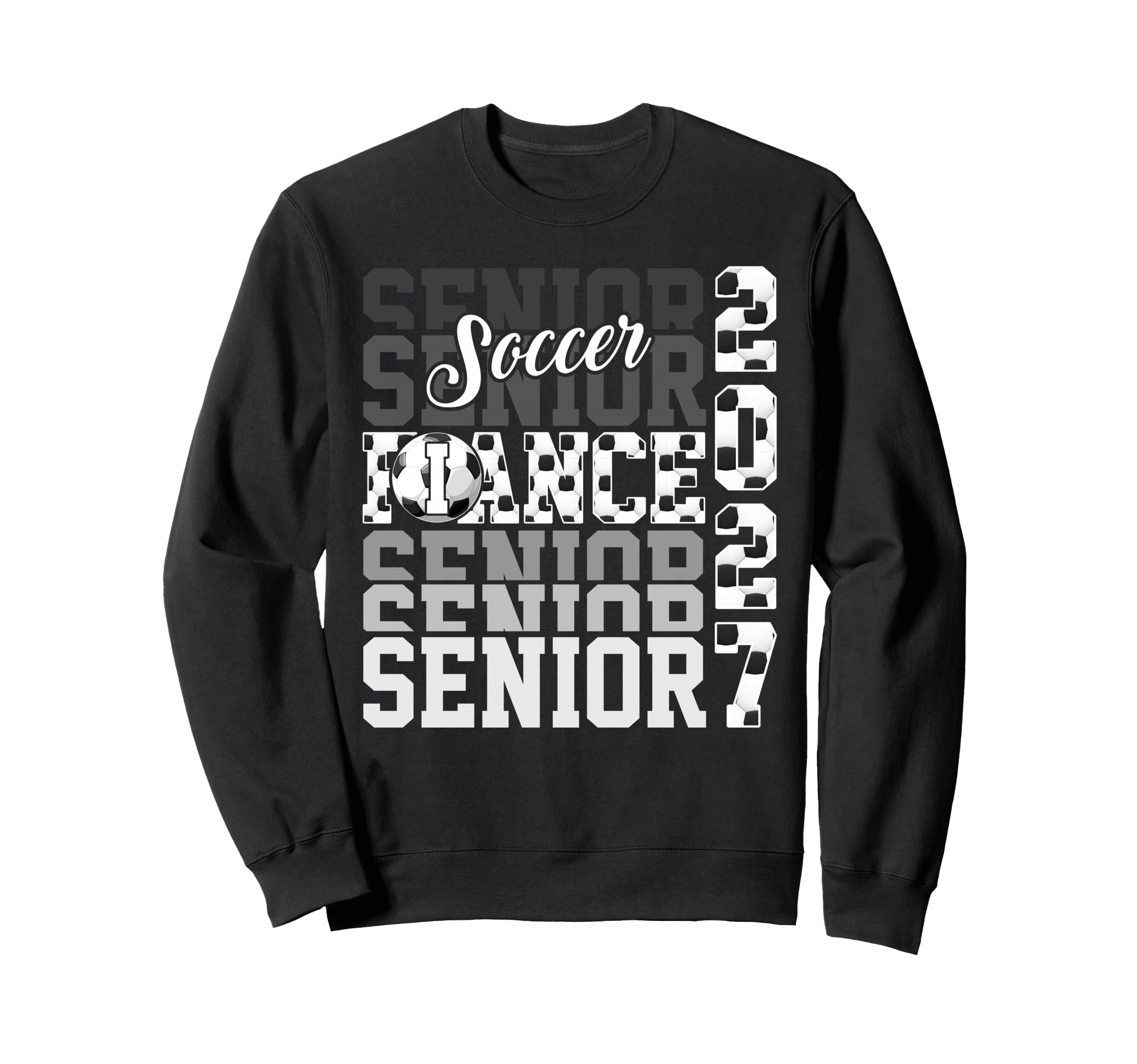 Senior 2027 Soccer Fiance Proud Sweatshirt - Novelty Apparel for Adults - T-Shirt, Sweatshirt, Hoodie