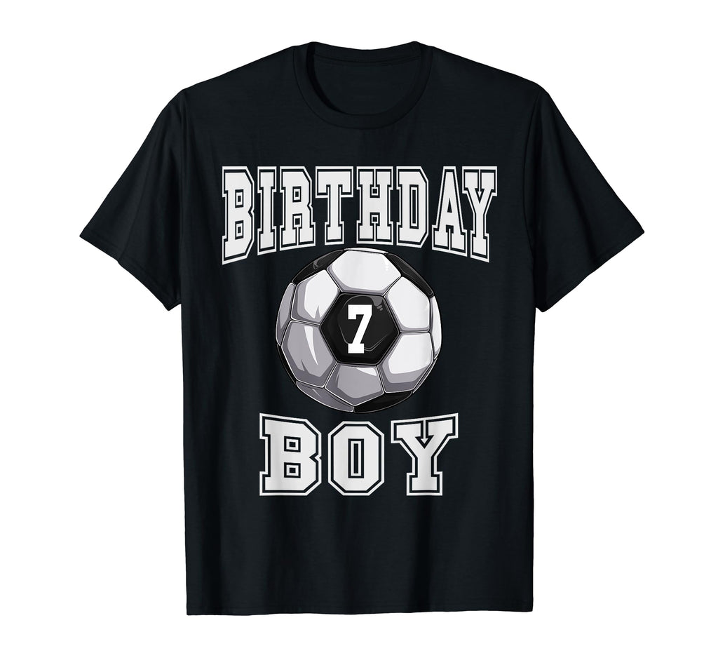 Soccer Birthday 7 Year Old 7Th T-Shirt - Fun Novelty Design for Adults - T-Shirt, Sweatshirt, Hoodie