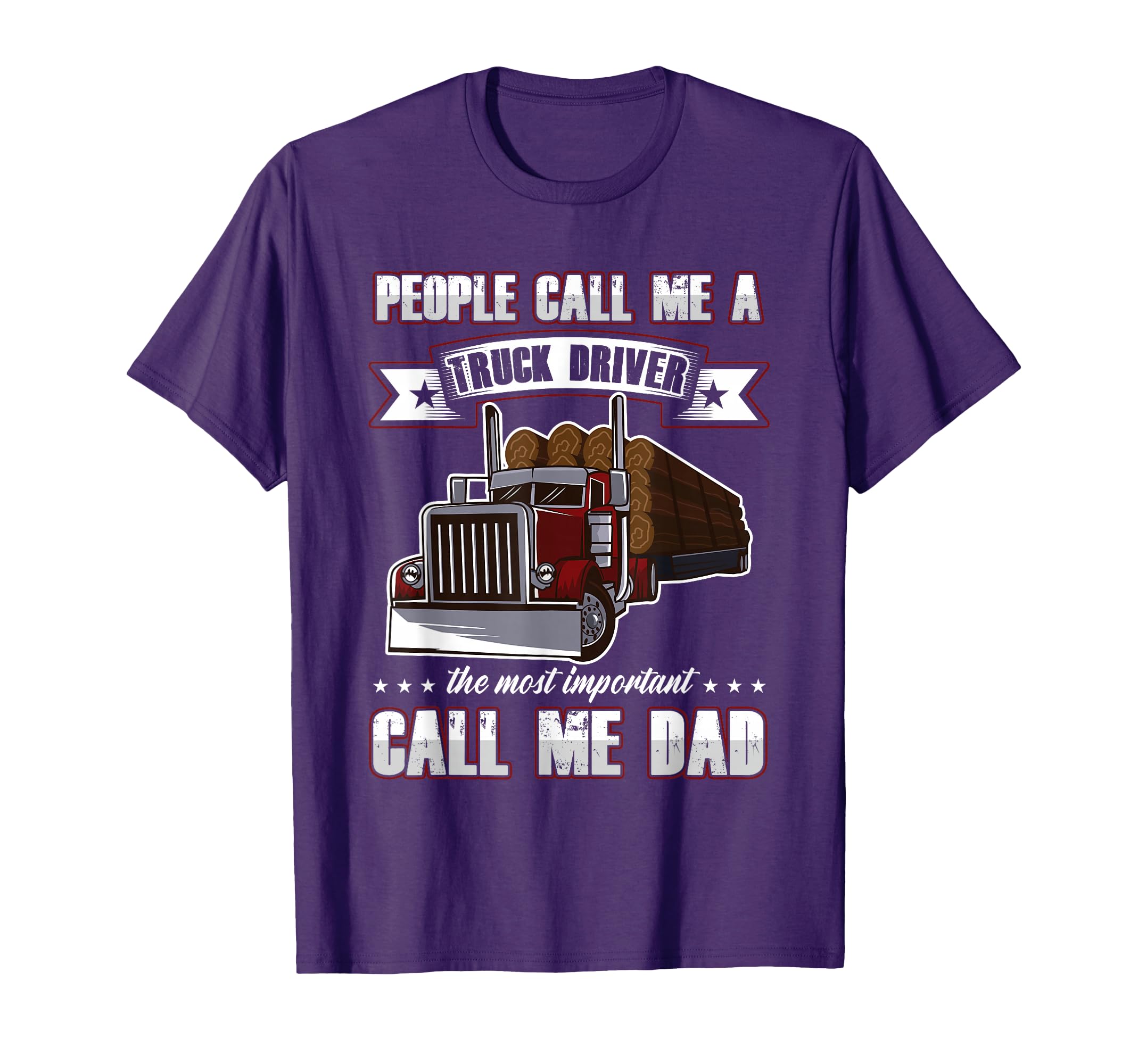 Proud Trucker Dad Truck Driver Gifts T-Shirt - Custom Art Print Unisex - T-Shirt, Sweatshirt, Hoodie