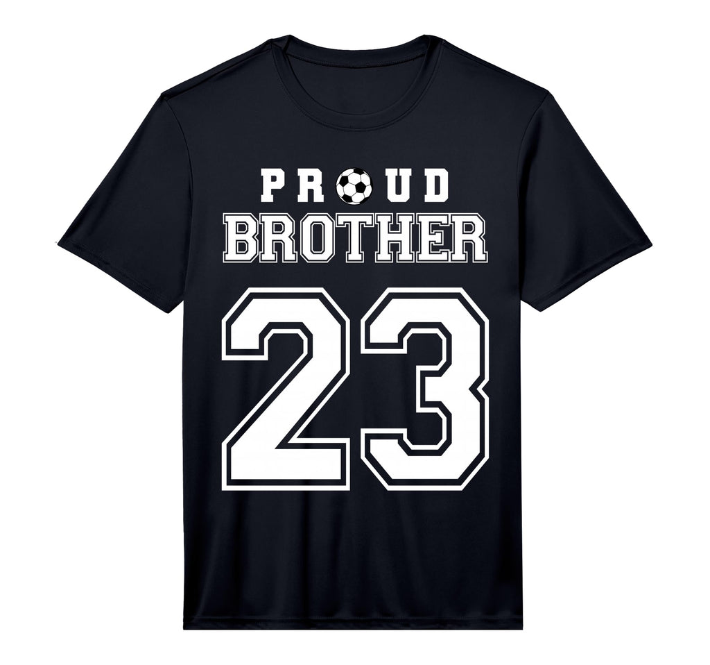 Number 23 Custom Proud Soccer Futbol T-Shirt - Custom Art Print for Adults - T-Shirt, Sweatshirt, Hoodie