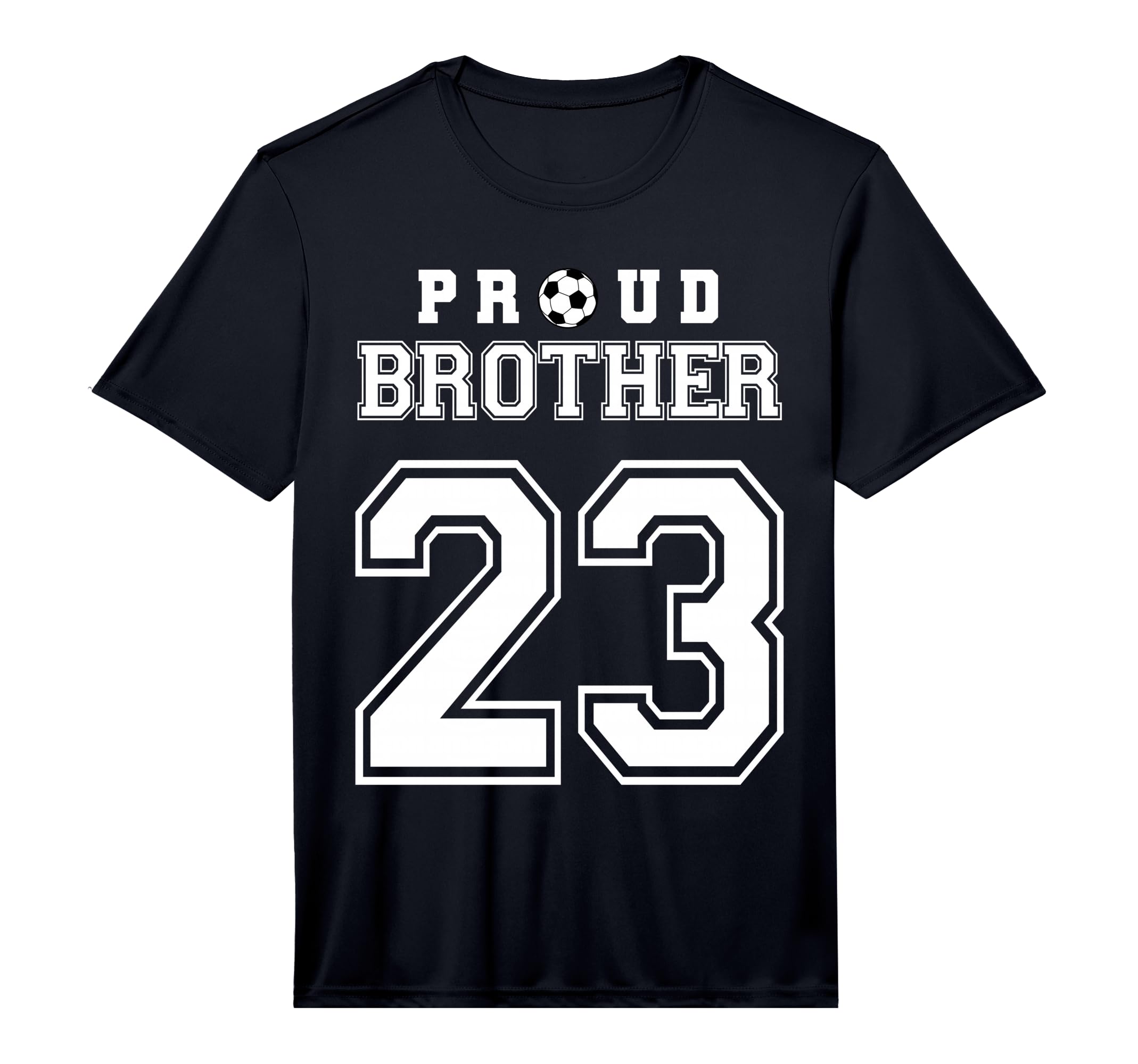 Number 23 Custom Proud Soccer Futbol T-Shirt - Custom Art Print for Adults - T-Shirt, Sweatshirt, Hoodie