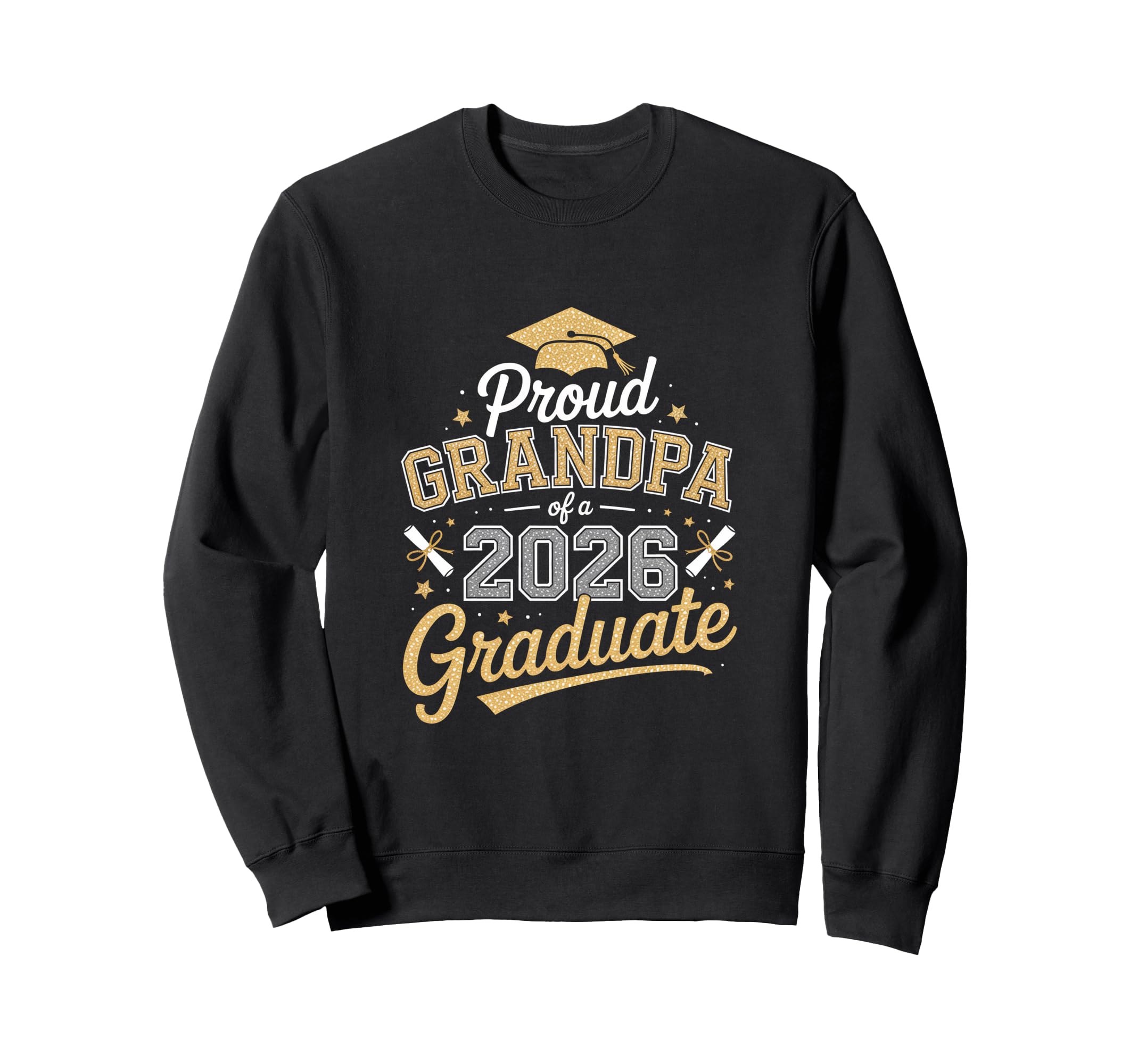 Proud Grandpa 2026 Graduate Graduation Sweatshirt - Unique Graphic Unisex - T-Shirt, Sweatshirt, Hoodie