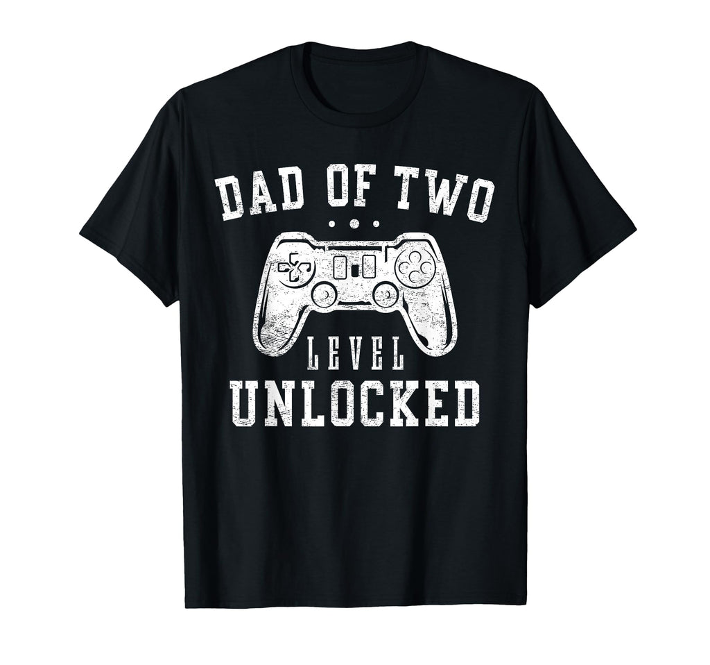Dad Two Level Unlocked Gifts Promoted To T-Shirt - Trendy Graphic Unisex - T-Shirt, Sweatshirt, Hoodie