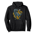 Trex Playing Soccer Sunflower Funny Hoodie - Custom Art Print for Adults - T-Shirt, Sweatshirt, Hoodie