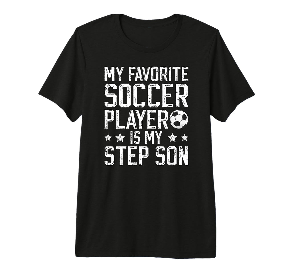Mens Proud Soccer Step Dad Soccer T-Shirt - Graphic Print for Adults - T-Shirt, Sweatshirt, Hoodie