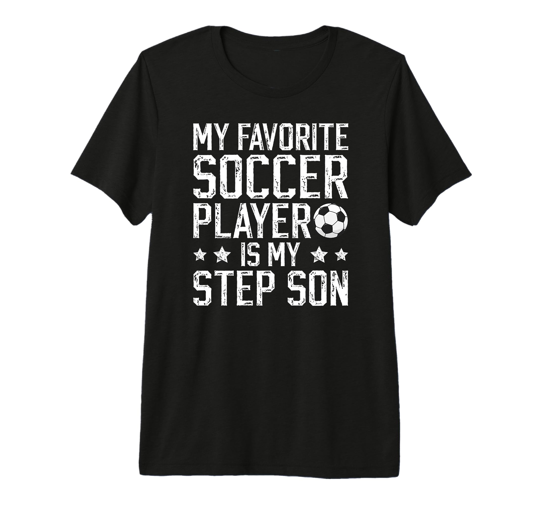 Mens Proud Soccer Step Dad Soccer T-Shirt - Graphic Print for Adults - T-Shirt, Sweatshirt, Hoodie