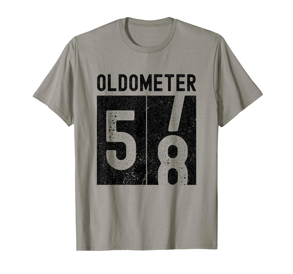 Oldometer 58Th Birthday Funny Turning T-Shirt - Graphic Print for Adults - T-Shirt, Sweatshirt, Hoodie