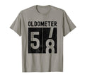 Oldometer 58Th Birthday Funny Turning T-Shirt - Graphic Print for Adults - T-Shirt, Sweatshirt, Hoodie