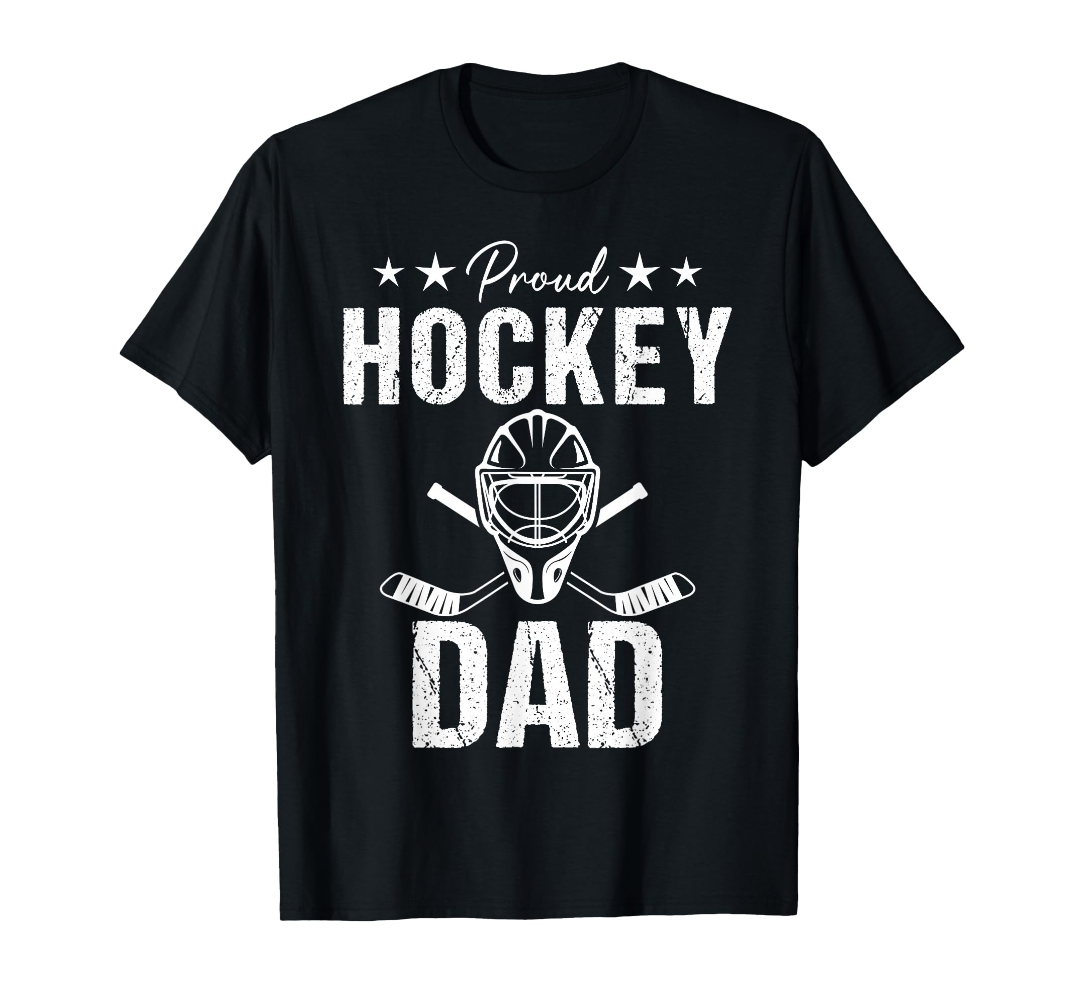 Proud Hockey Dad Game Day Sports T-Shirt - Minimalist Print Men Women - T-Shirt, Sweatshirt, Hoodie