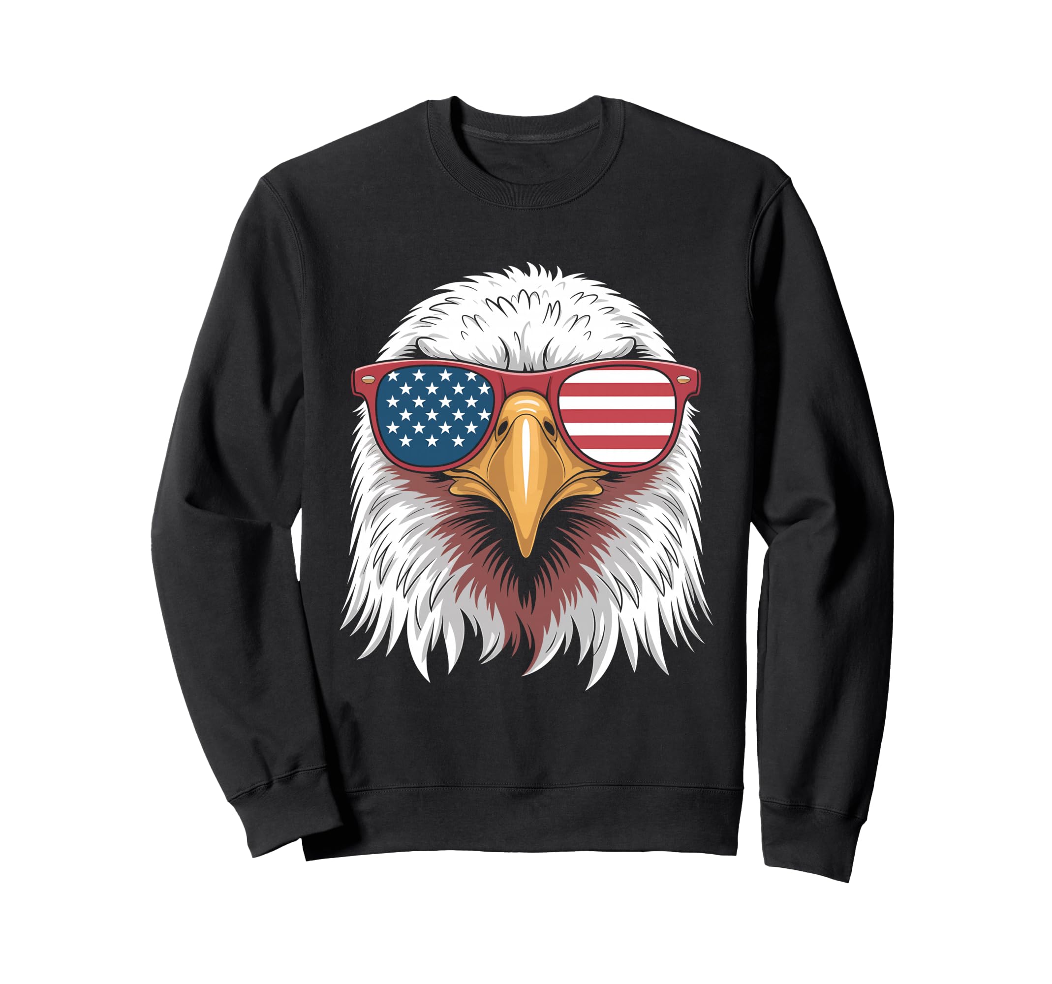American Flag Patriotic Eagle 4Th Sweatshirt - Aesthetic Graphic Unisex - T-Shirt, Sweatshirt, Hoodie